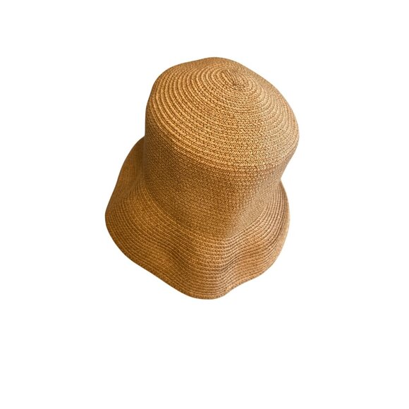 Betmar New York Paper Polyester Woven Sun Hat Stylish Packable Design - Picture 2 of 5